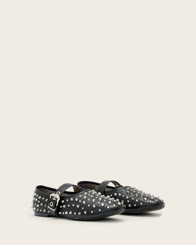 Sabine Leather Stud Shoes