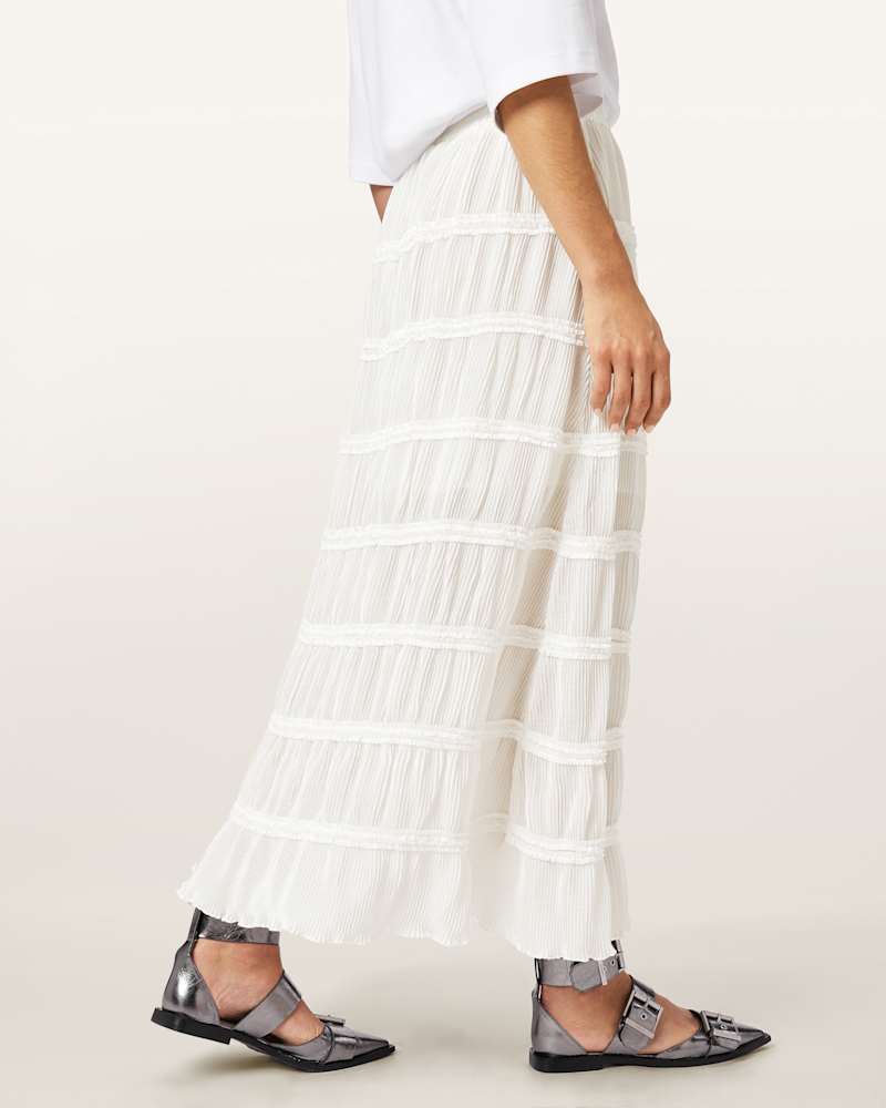 Lila Tiered Midi Skirt