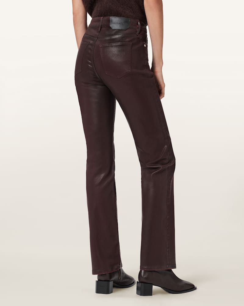 Haldan Coated Bootcut Jeans