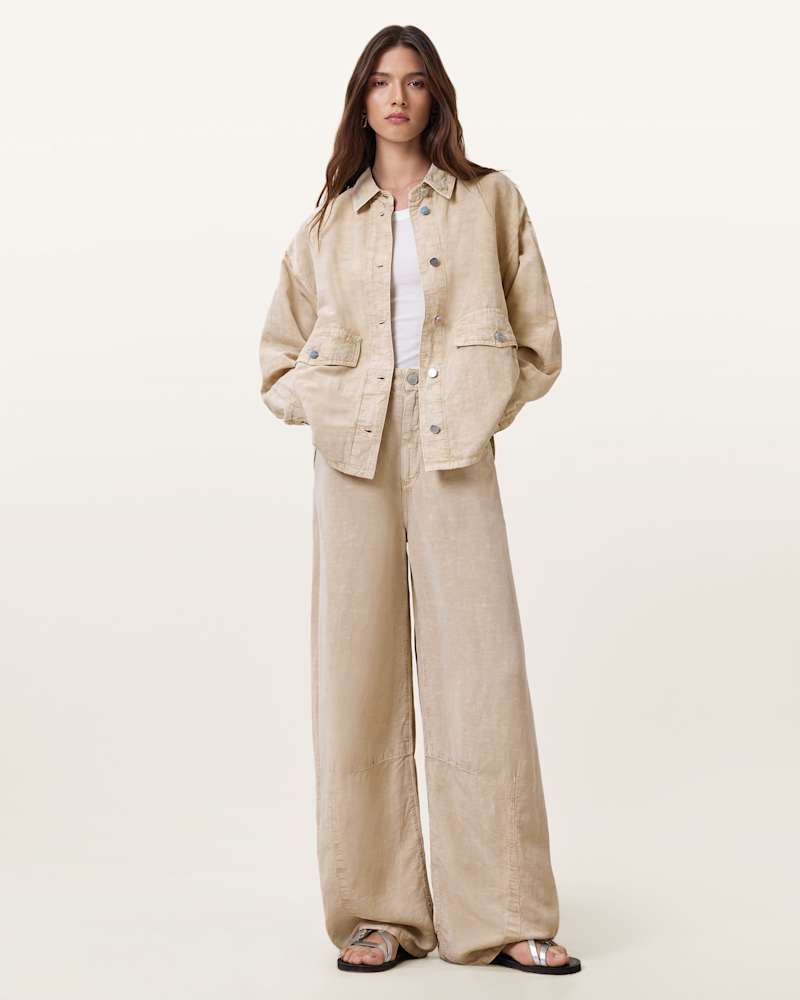 Hettie Oversized Linen Blend Shacket