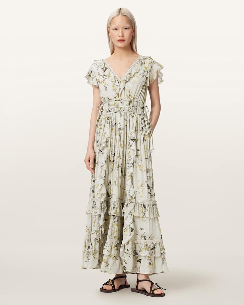 Canto Floral Ruffled Maxi Dress