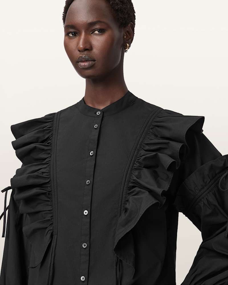 Lulu Ruffled Cotton Shirt