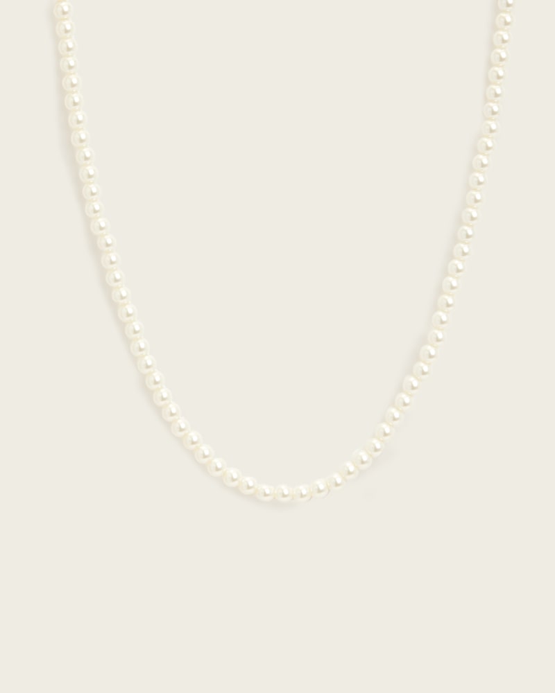 Pearl Carabiner Clasp Necklace