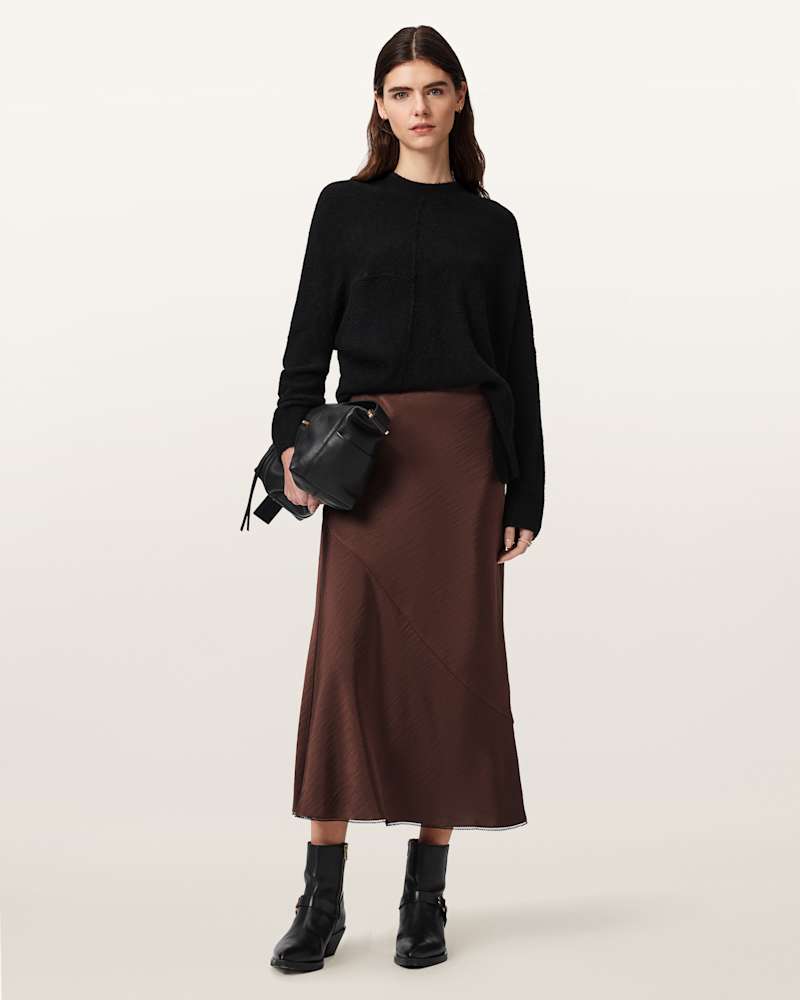 Darya Bias Cut Maxi Skirt