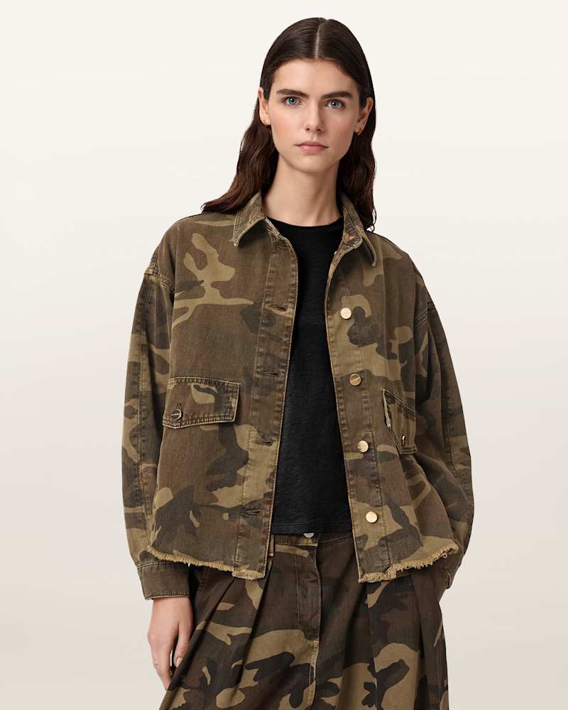 Hettie Oversized Camo Shacket