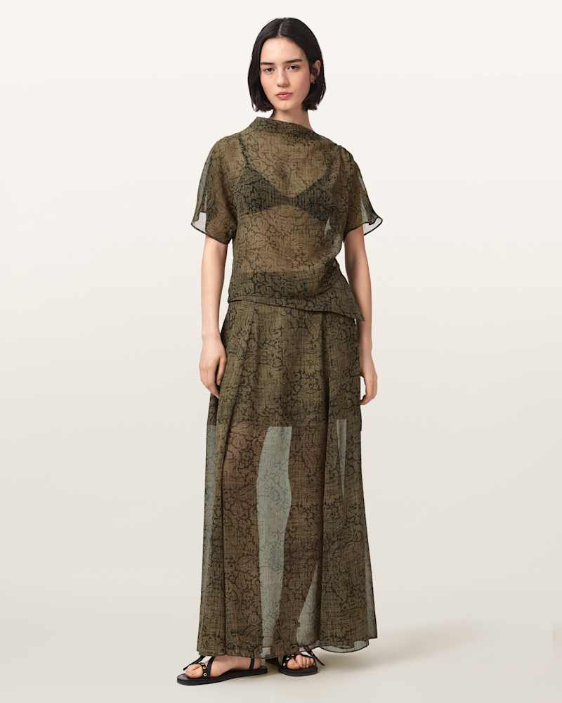 Sali Mesh Maxi Skirt