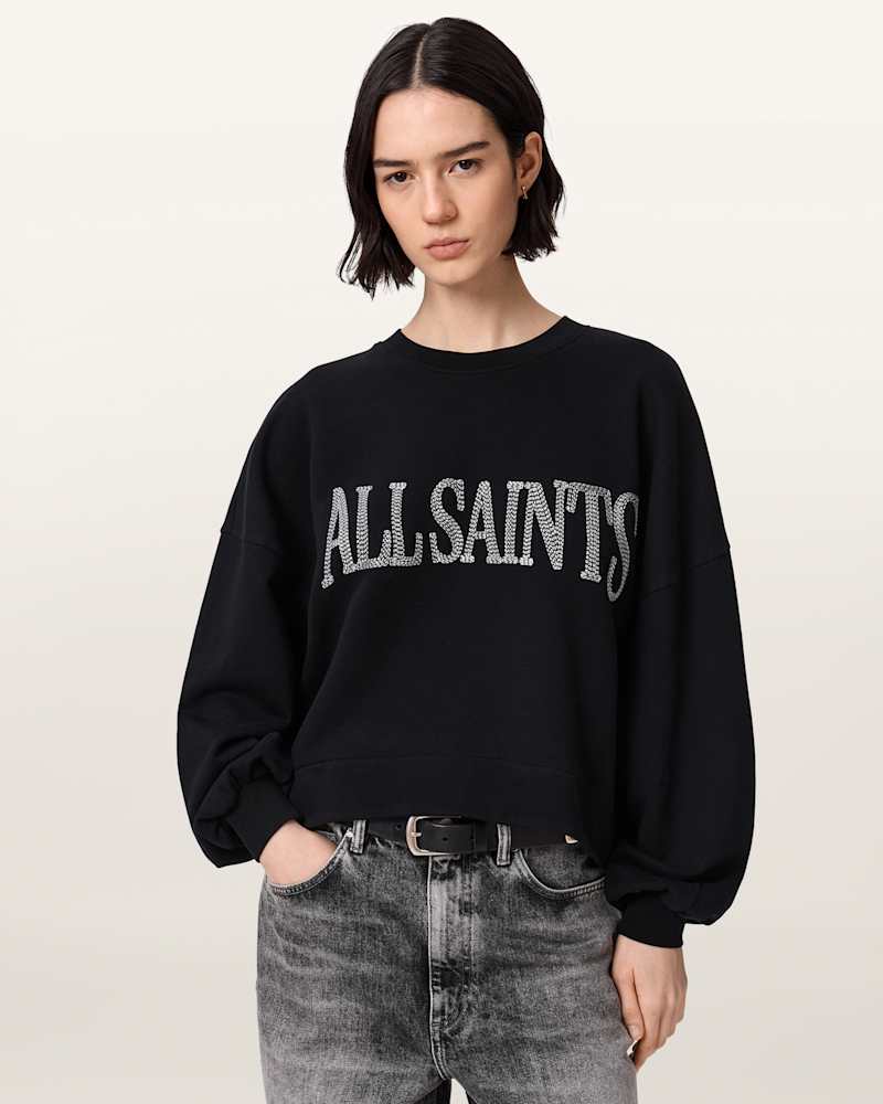 Dash Lila Oversized Embroidered Sweatshirt