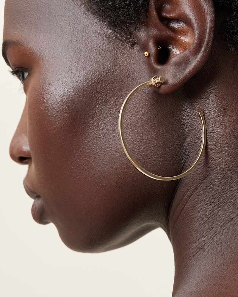 Toggle Large Hoop Earrings
