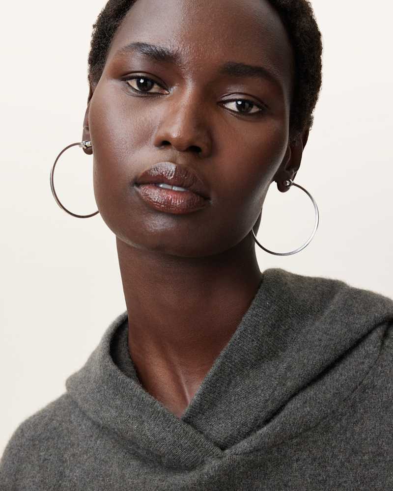 Toggle Large Hoop Earrings