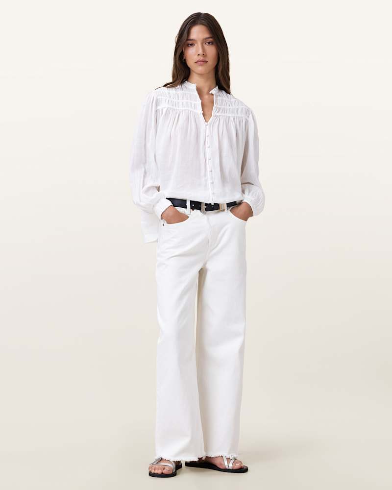 Etti White Linen Shirt