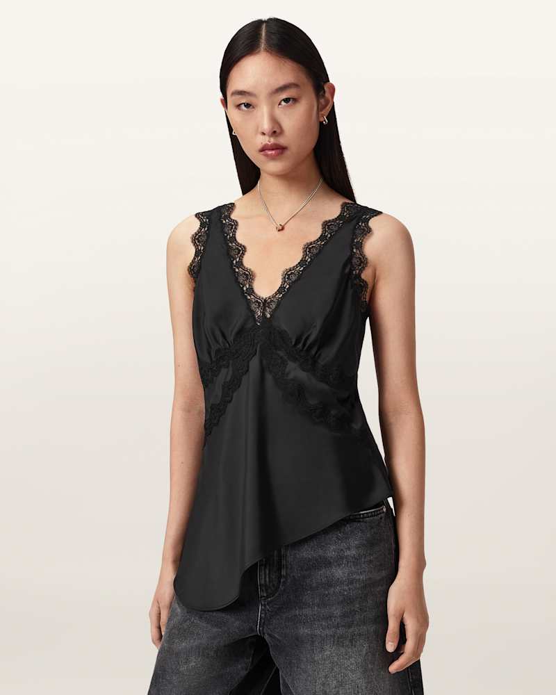Ilka Lace Trim Cami Top