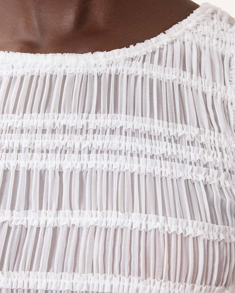 Marion Shirred Sleeveless Top