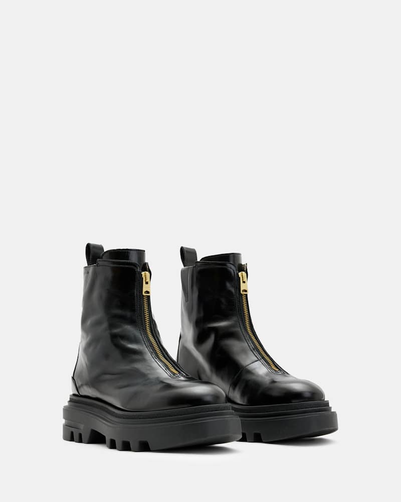 Othello Zip Leather Boots