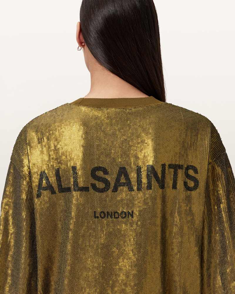 Opal Metallic Logo Dress