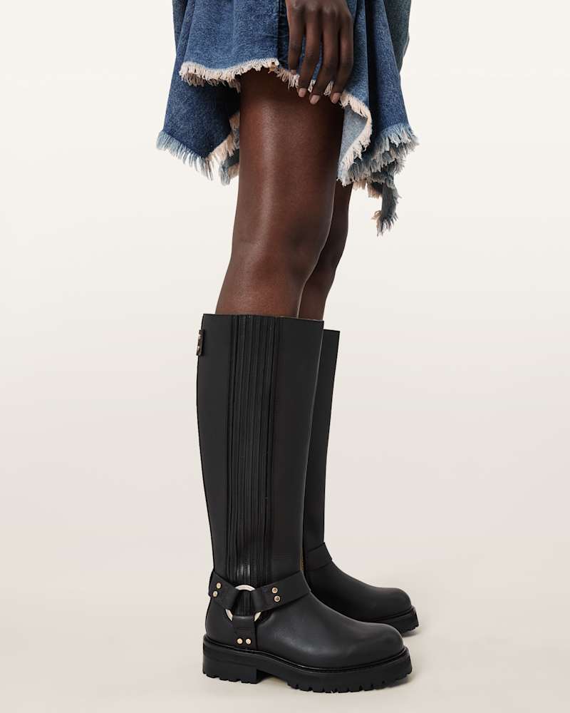 Maddie Knee High Leather Boots