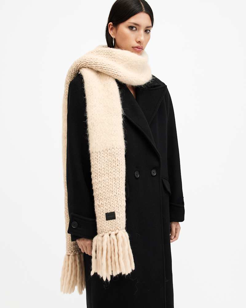 Amber Mixed Knitted Scarf