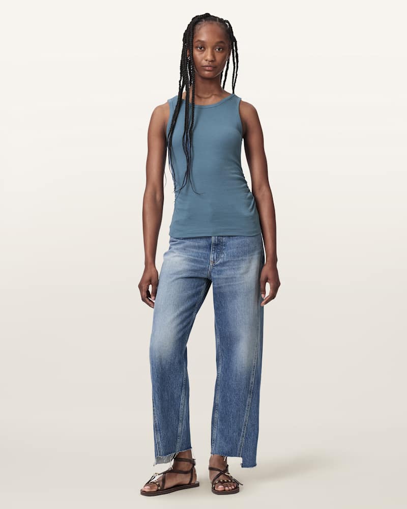 Katarina Boat Neck Slim Fit Tank Top