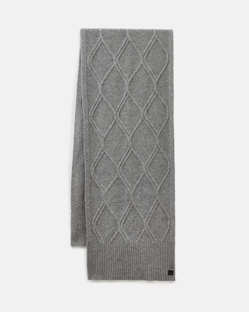 Laurie Cable Knit Brushed Scarf