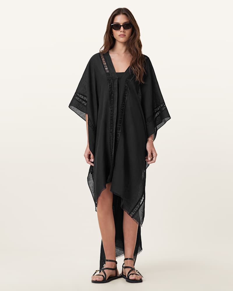 Anthea Lace Trimmed Ruana