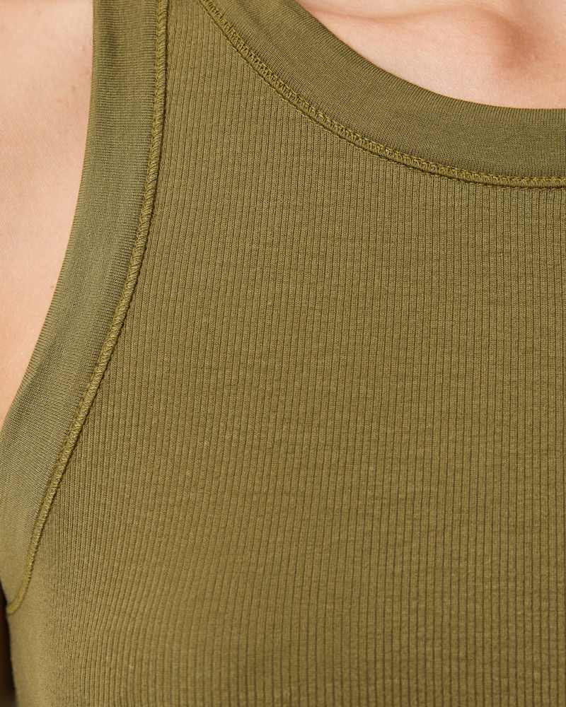 Rina Crew Neck Sleeveless Tank Top 