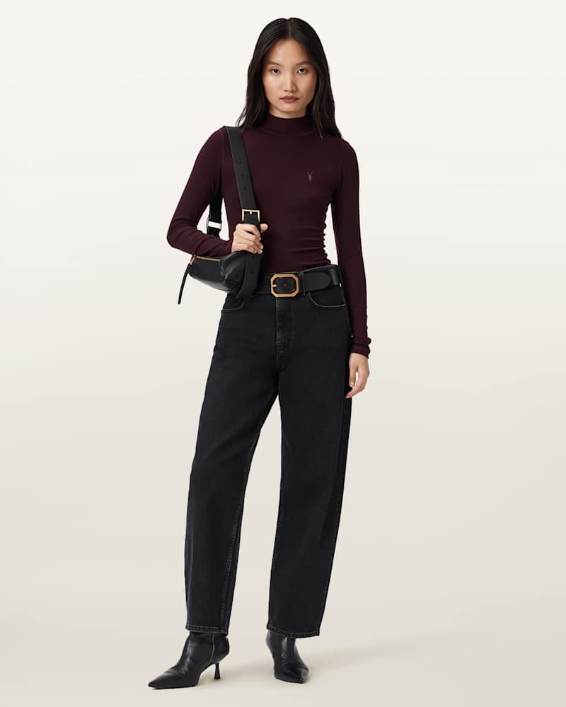 Rina Long Sleeve Roll Neck T-Shirt