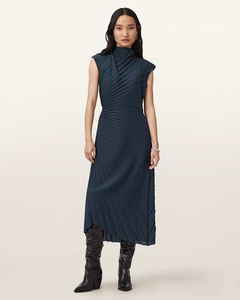 Rayanna Pleated Midi Dress