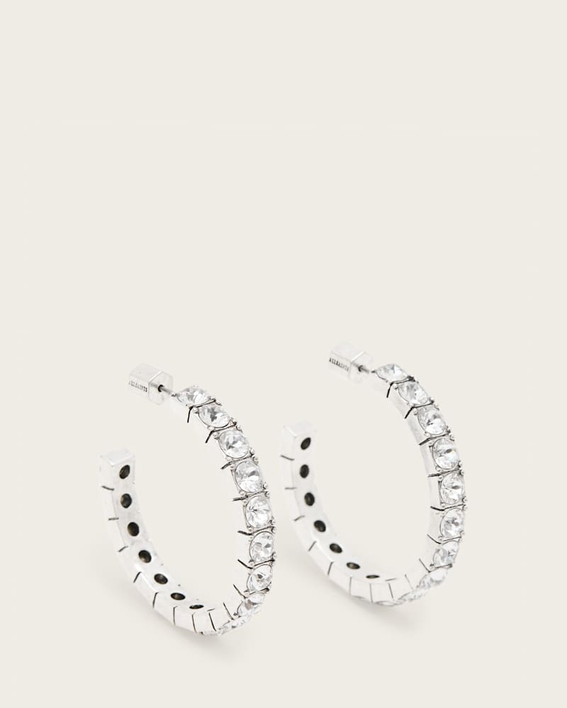 Gia Crystal Hoop Earrings