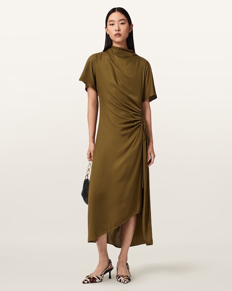 Rosie Silk Blend Midi Dress