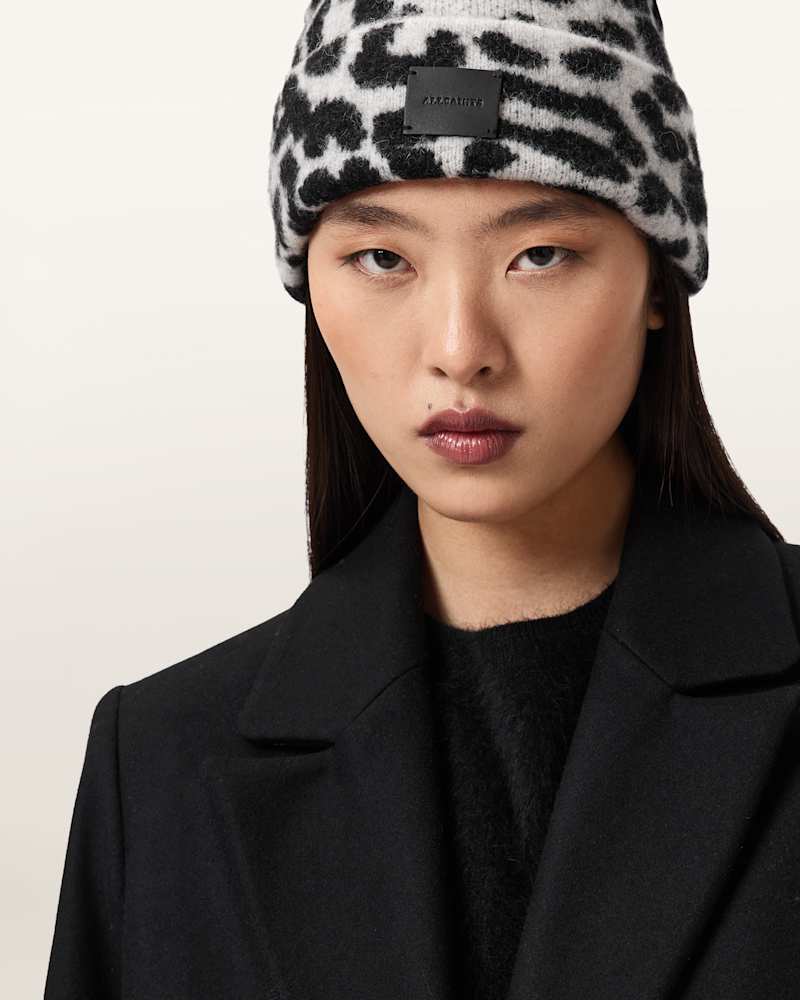 Nora Leopard Print Beanie