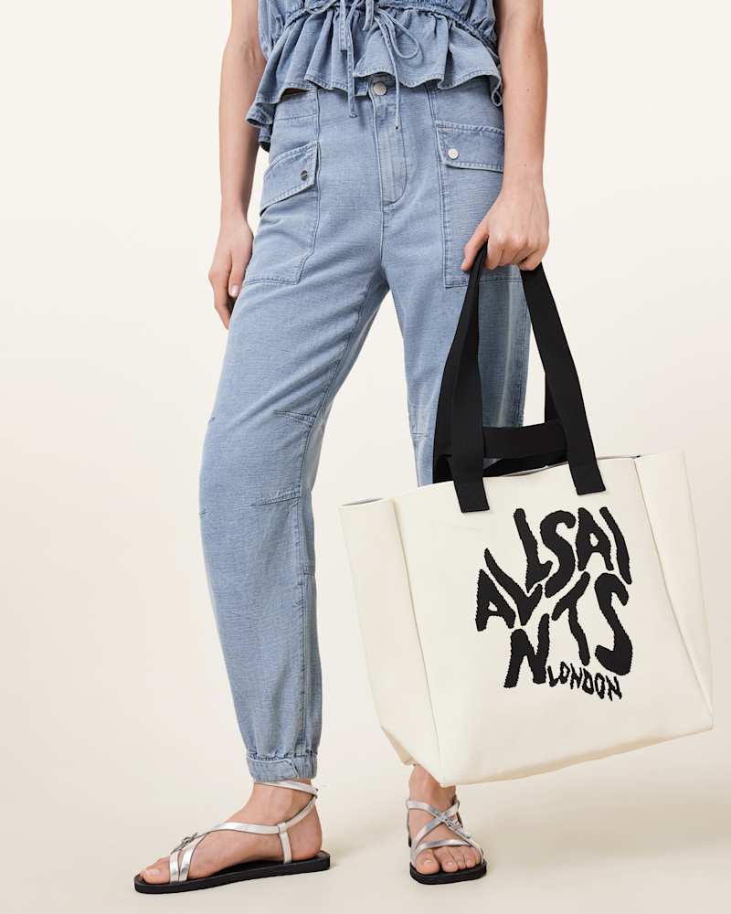 Izzy Orlando Logo Knitted Tote Bag