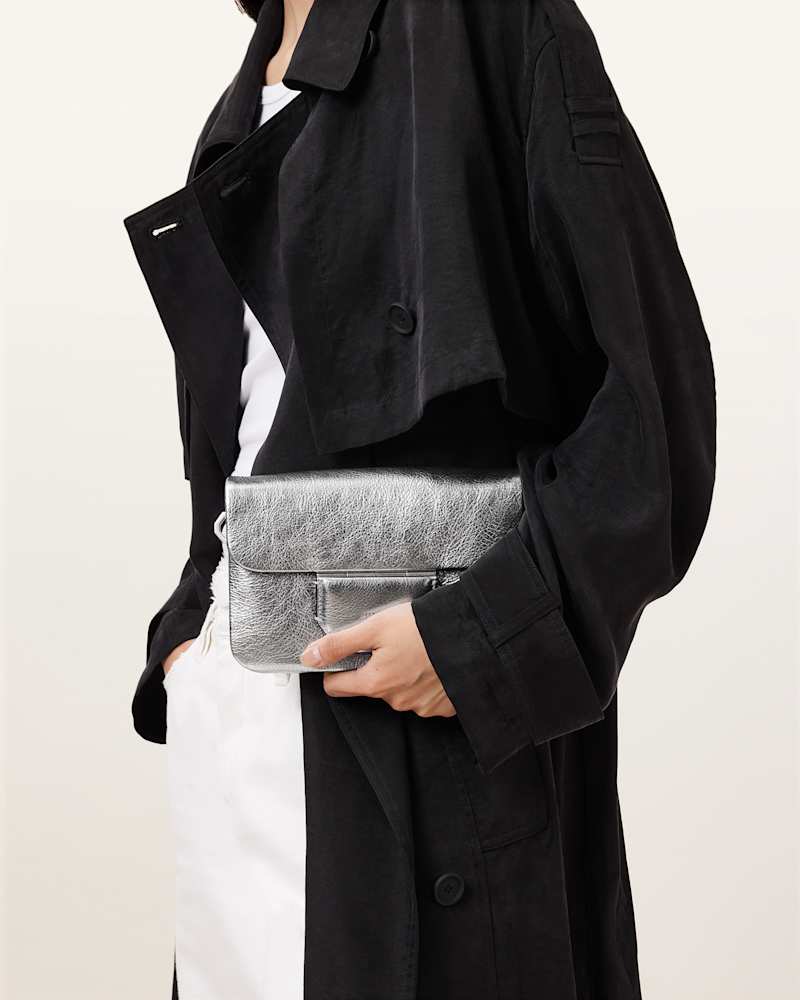 Jupiter Metallic Leather Crossbody Bag