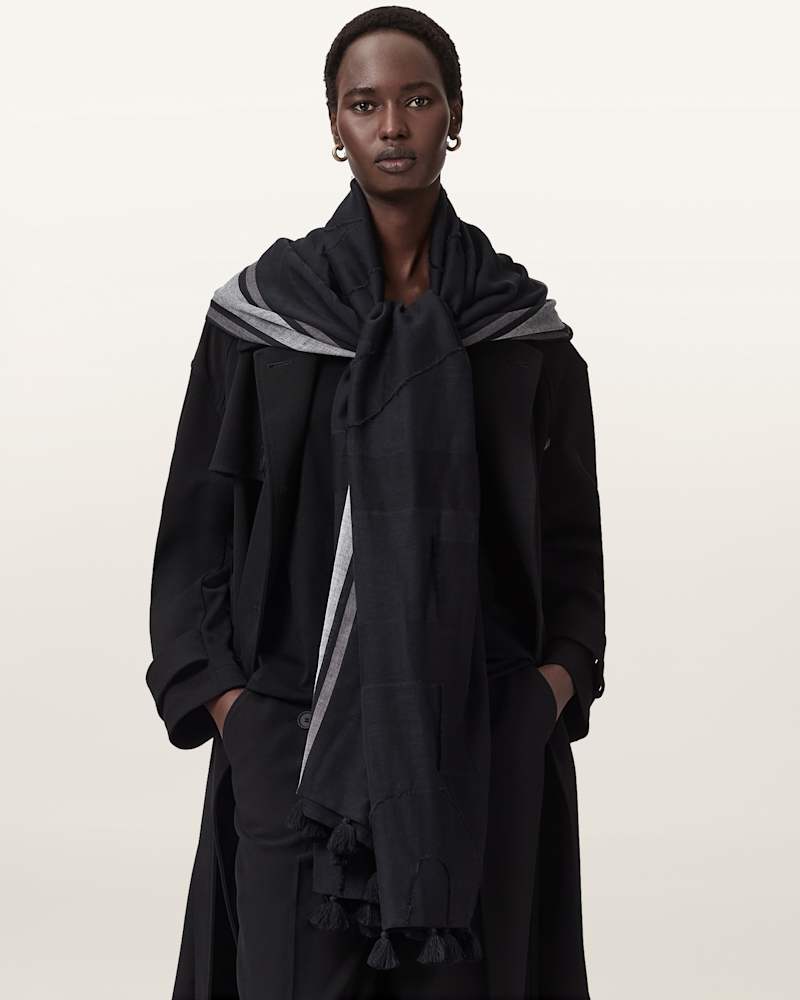 Caty Wraparound Wool Blend Pareo