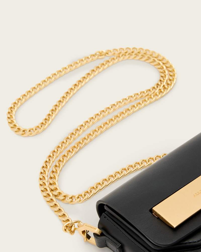 Etta Leather Chain Crossbody Bag