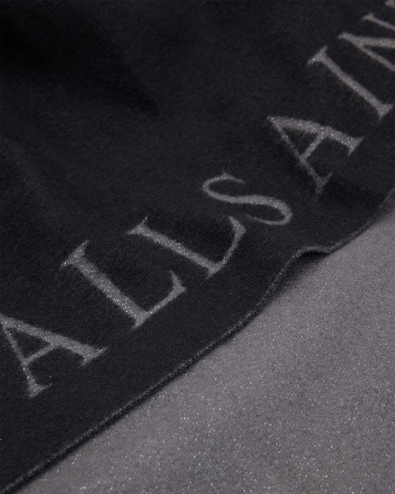 Saints Border Logo Wool Ruana Scarf