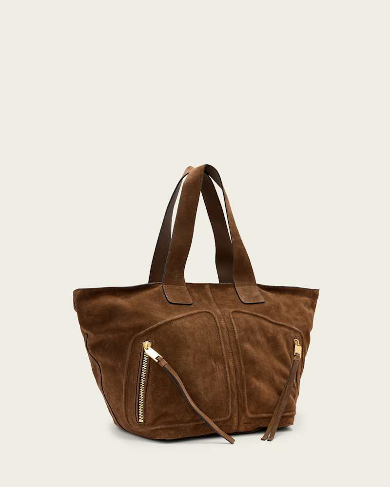 Jean Rey Suede Tote Bag