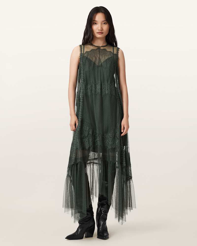 Clara Mesh Midi Dress