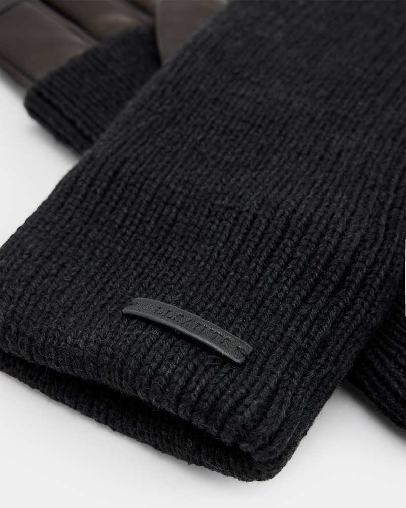 Zoya Knitted Cuff Leather Gloves