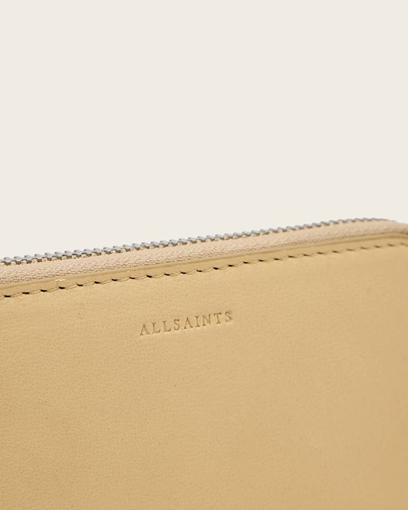 Lena Hex Zip Up Leather Wallet