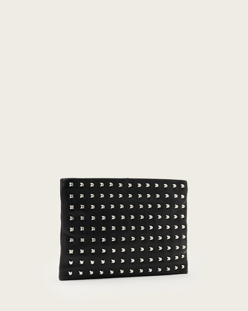 Bettina Embellished Leather Clutch