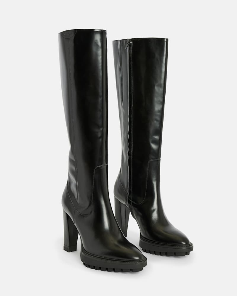 Harlem Knee High Leather Boots