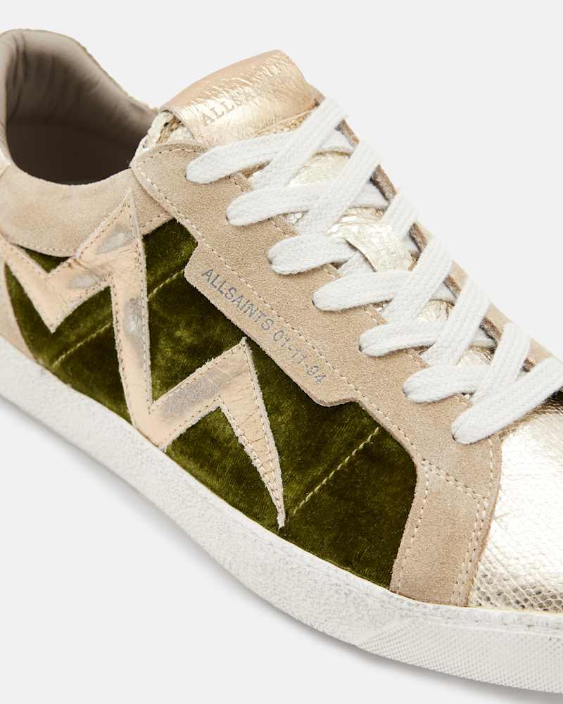 Sheer Leather Bolt Trainers
