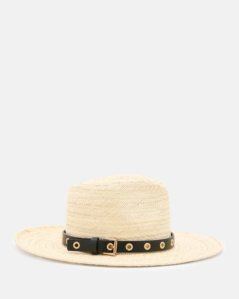 Delilah Straw Fedora Eyelet Hat