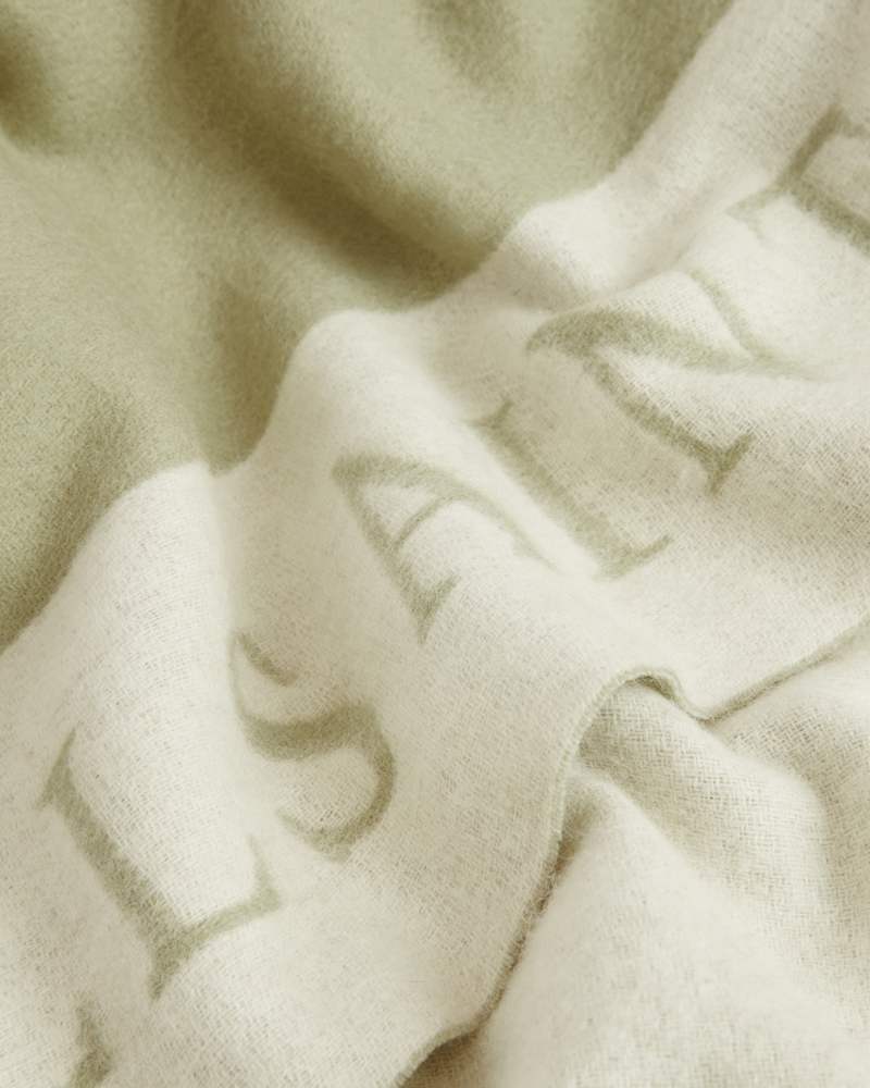 Saints Border Logo Wool Ruana Scarf