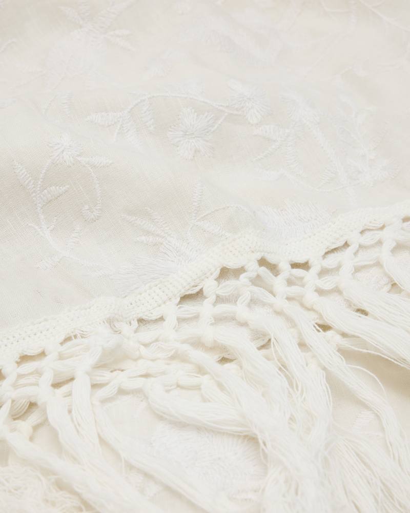 Otto Embroidered Ruana Scarf