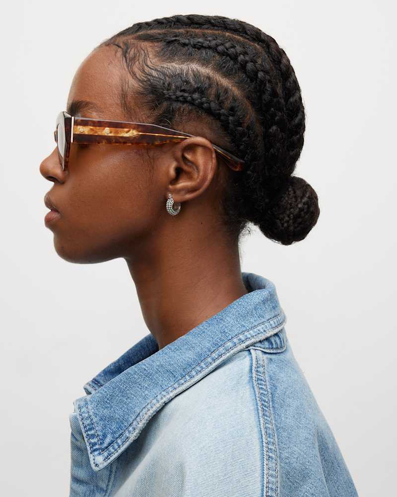 Calypso Bevelled Cat Eye Sunglasses