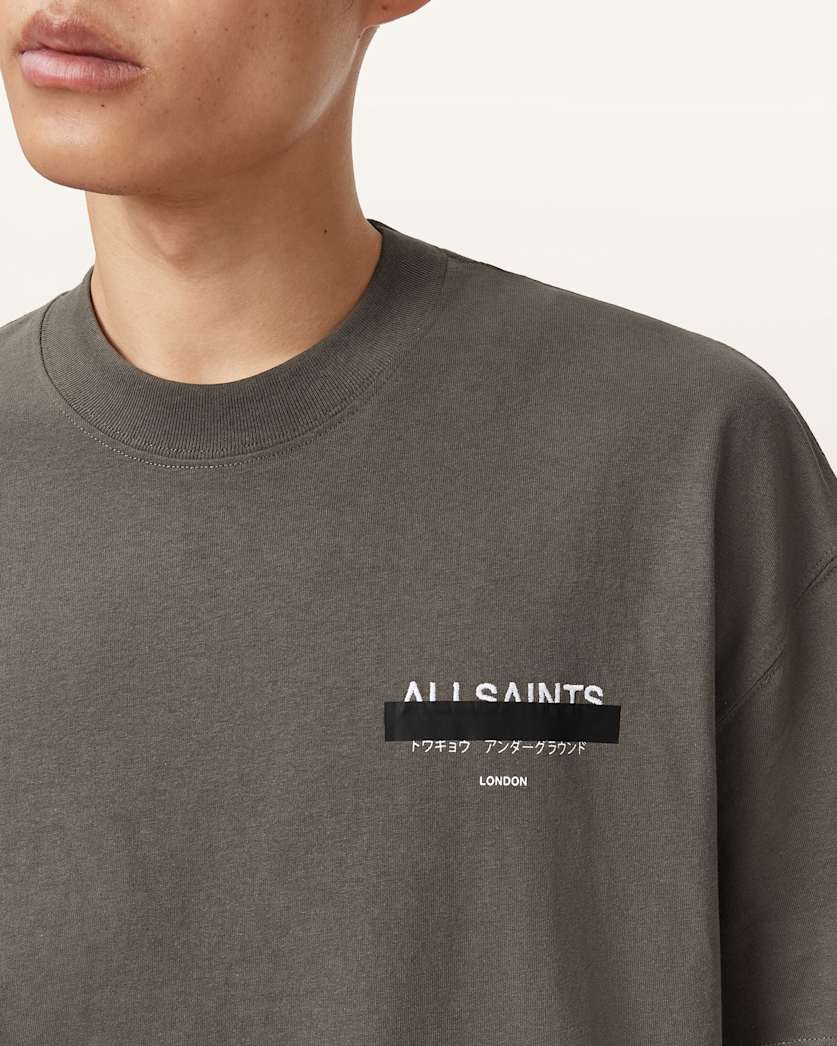 Redact Oversized Embroidered Logo T-Shirt