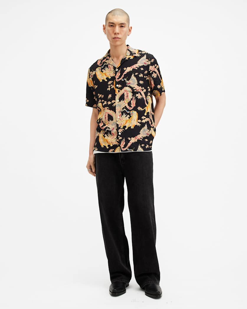 Dragon Relaxed Fit Printed Shirt