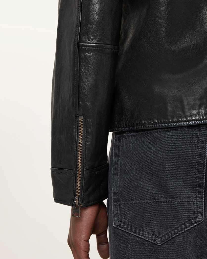 Miller Zip Up Leather Jacket