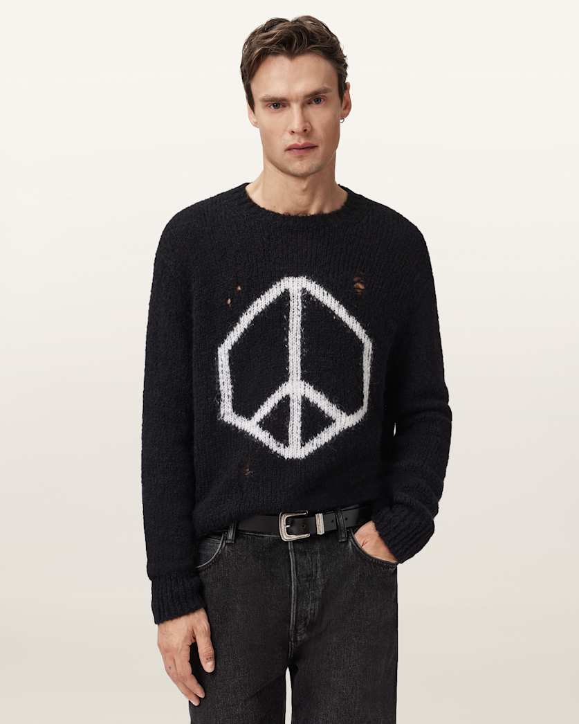 Message Oversized Wool Jumper