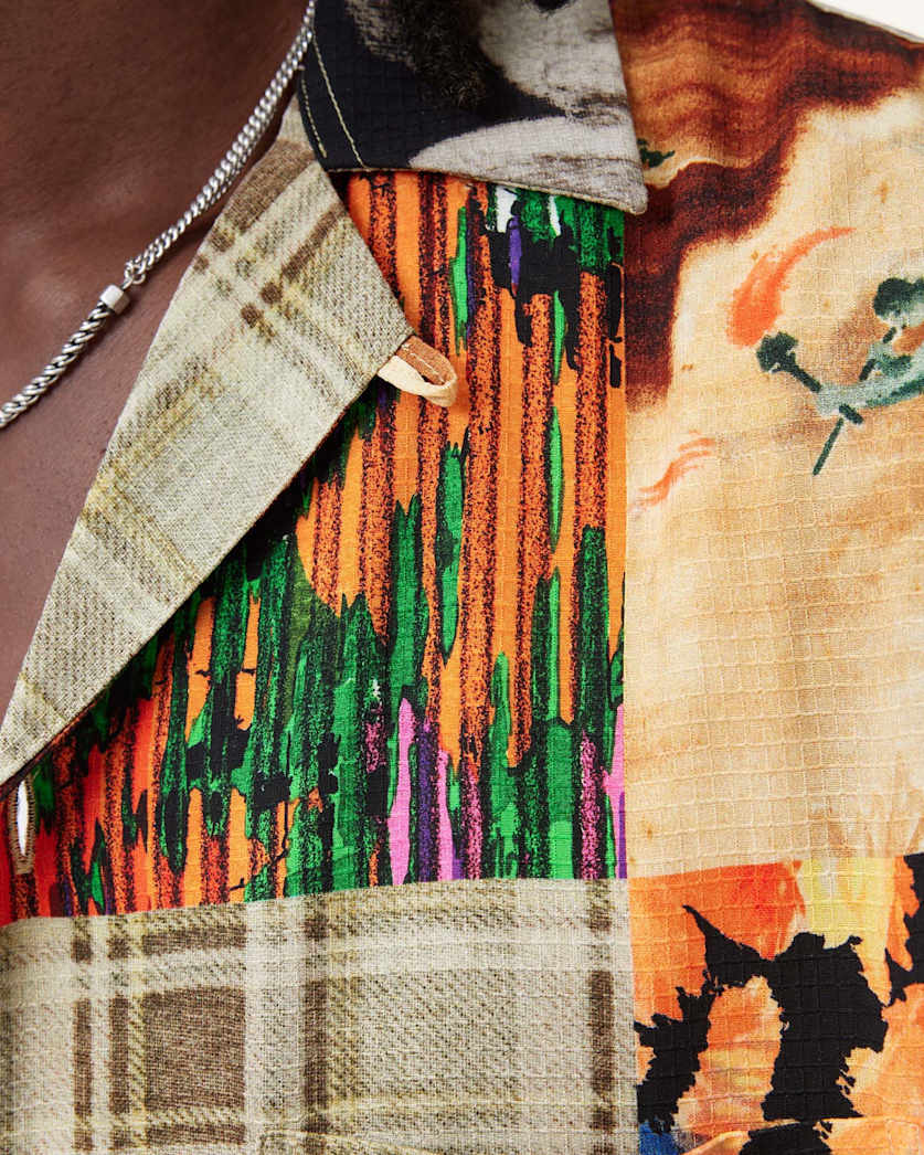 Patche Printed Relaxed Fit Shirt